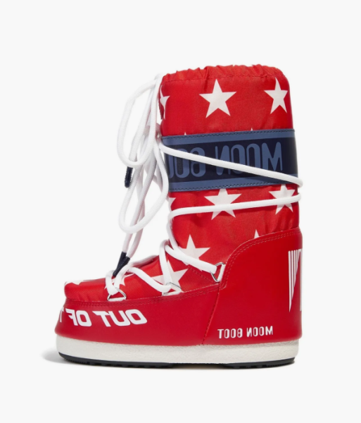 Moon Boot Icon Retro Biker Red Blue 