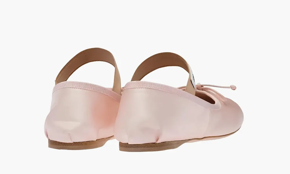 Miu Miu Satin Ballerinas Orchid Pink