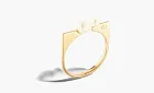 Dior Metal Resin Pearl Bangles WMNS Gold