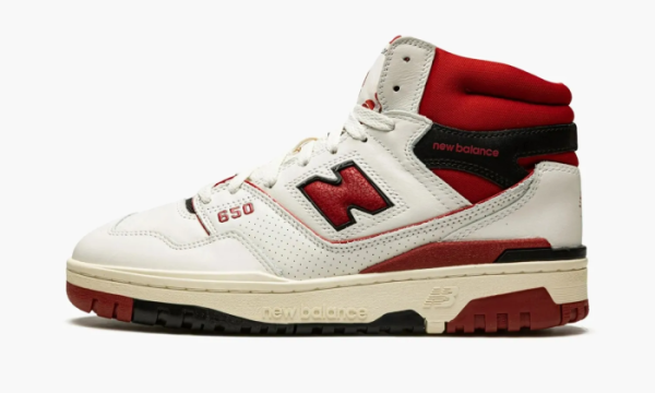 New Balance 650r Aime Leon Dore - White Red 