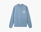 Stone Island Cotton Fleece Outline Compass Sweatshirt Avio Blue