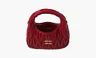 Miu Miu Wander Matelasse Nappa Leather Hobo Bag Red