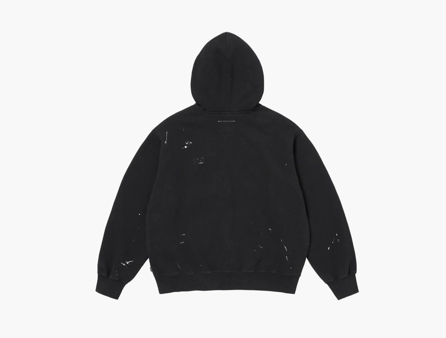Supreme x MM6 Maison Margiela Box Zip Up Hooded Sweatshirt Black 