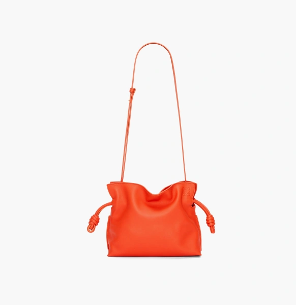 Loewe Mini Flamenco Clutch Calfskin Orange 