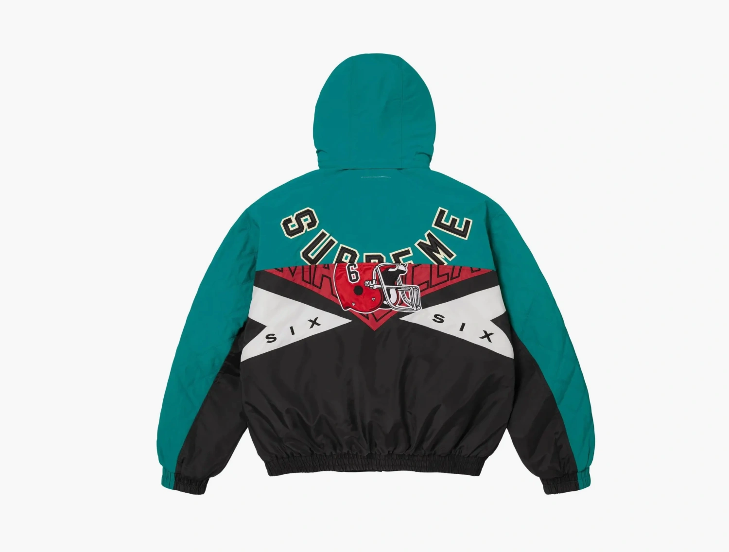 Supreme x MM6 Maison Margiela Split Stadium Jacket Black 
