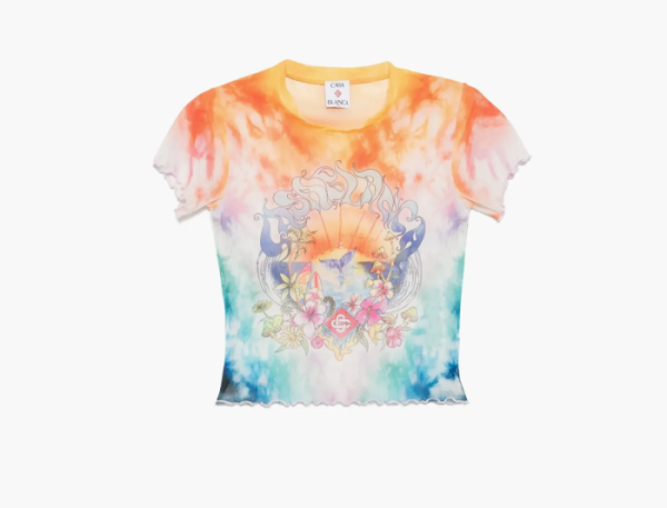 Casablanca printed mesh T-Shirt MultiColor  Casablanca printed mesh T-Shirt MultiColor