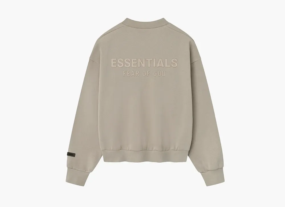 Fear of God Essentials Classic Fit Fleece Crewneck Timber