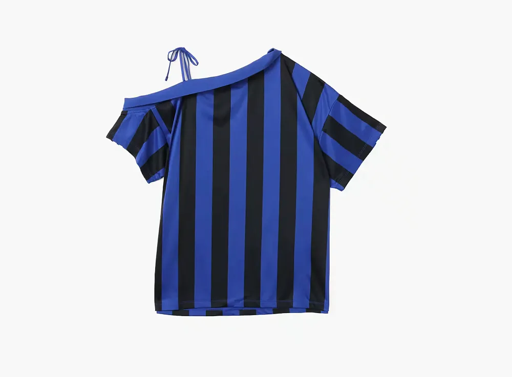 Adidas Originals Off Shoulder Jersey  T-shirt  Semi Lucid Blue/Black