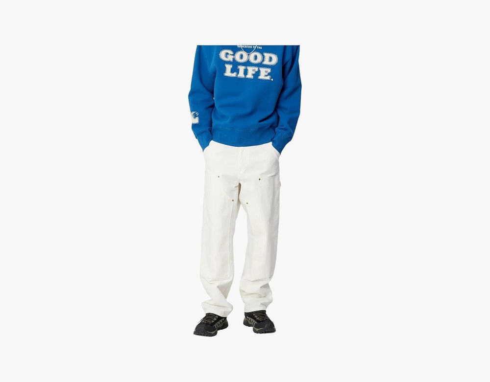 Carhartt WIP Double Knee Work Pants White