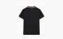 Burberry Check Trim Cotton T-shirt Black 