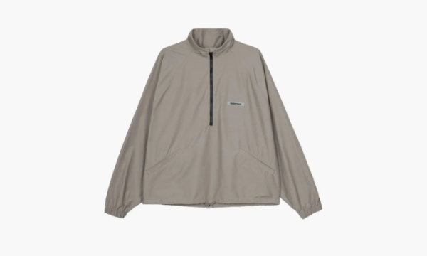 Fear Of God Essentials Half Zip Track Jacket Cement 