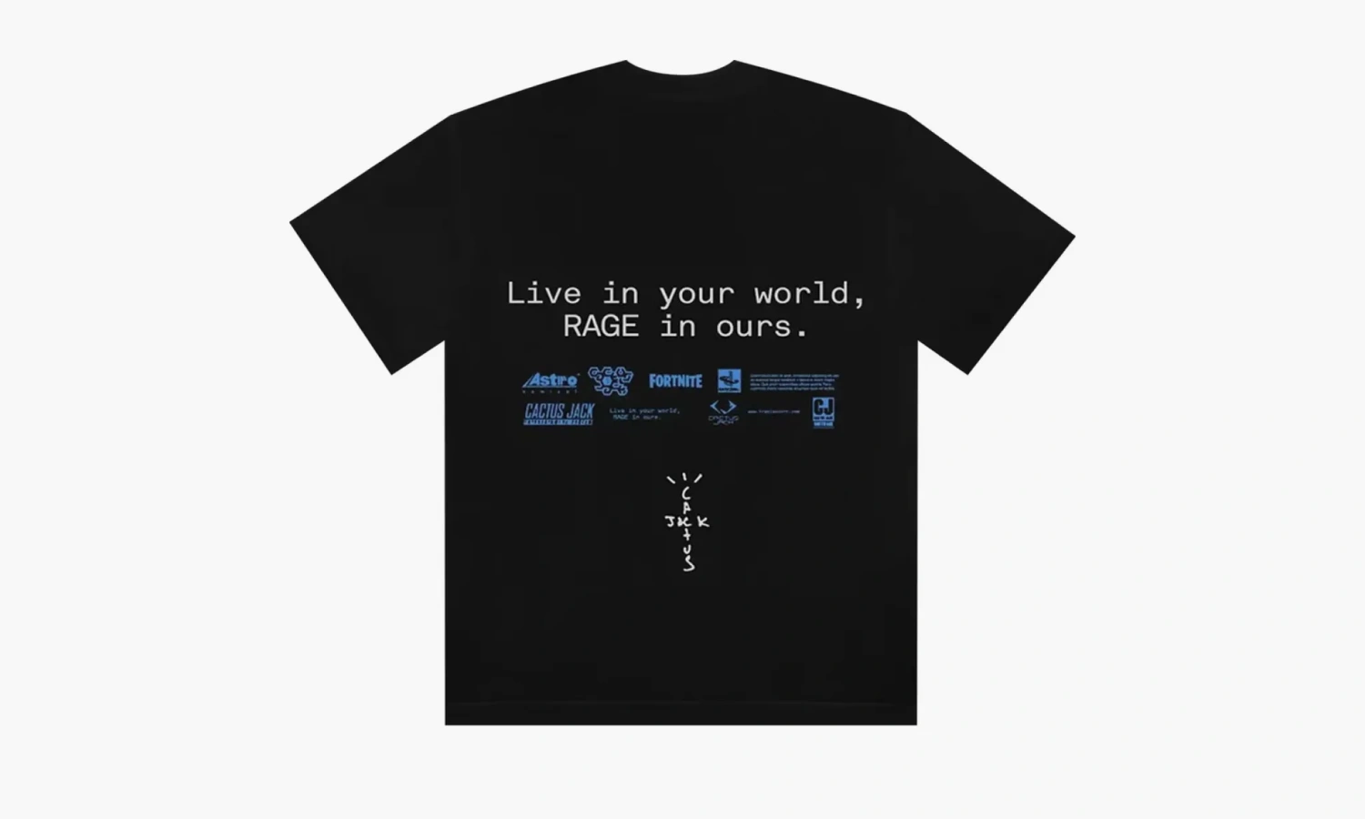 Cactus Jack by Travis Scott The Scotts World T-Shirt 'Black' 