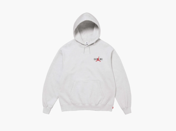 Supreme x Jordan Hooded Sweatshirt Ash Grey 