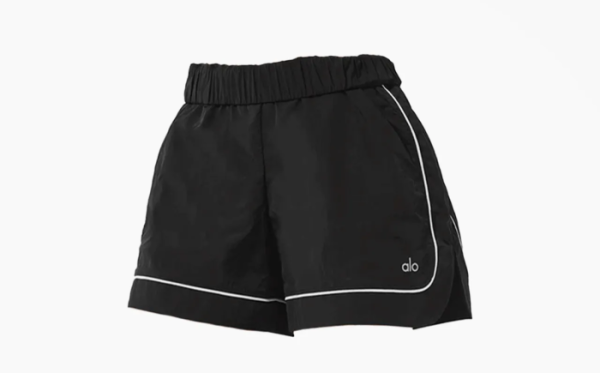 Alo Motivate Track Short Black/White  Alo Motivate Track Short Black/White