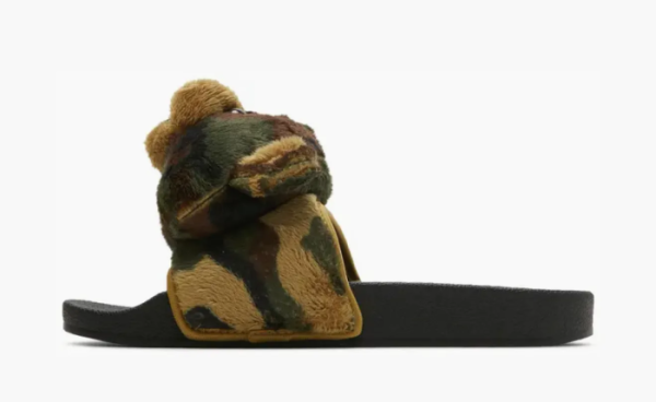 Adidas Jeremy Scott x Adilette Slide Camo Teddy 