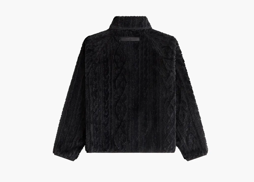 Kith Grayson Cable Sherpa Jacket Black
