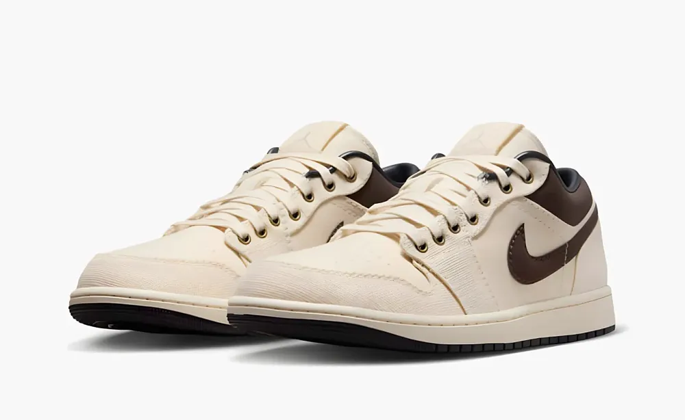 Air Jordan 1 Low Premium Ivory Baroque Brown