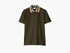 Burberry Check Collar Cotton Polo Shirt  Loch