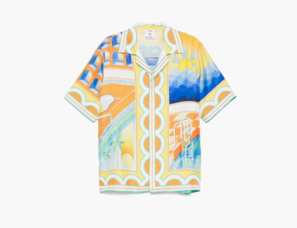 Casablanca Surreal Pool Shirt Orange 