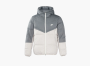 Nike Hooded Puffer Jacket Grey White 
