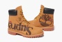 Supreme & Timberland 6 Inch Premium Waterproof Boot "Big Logo - Wheat" 