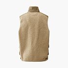 C.P. Company Logo Zip Stand Collar Vest Beige