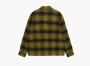 Stussy Wool Plaid Zip Shirt Yellow 