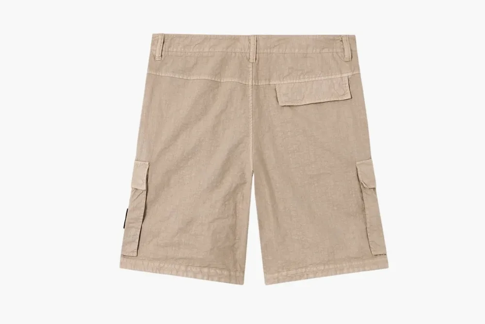 Stone Island Organic-Look Nylon Panama-TC Desert