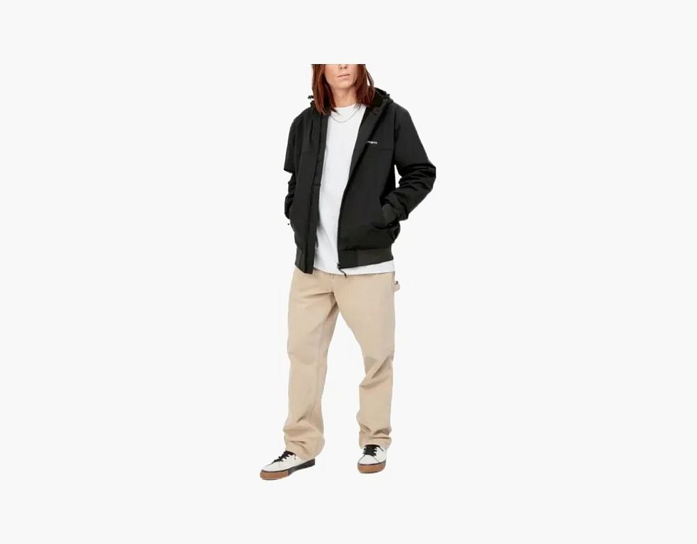 Carhartt WIP FW22 Hooded Sail Jacket - Black Logo