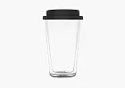 Saint Laurent Insulated Coffee Mug With Rubber Lid Transparent