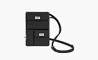 HERMES  Epsom Calfskin Crossbody Bag Shoulder Bag Black