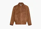 Adidas Originals Leather Jacket Brown