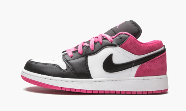 Air Jordan 1 Low SE GS Black / Active Fuchsia 
