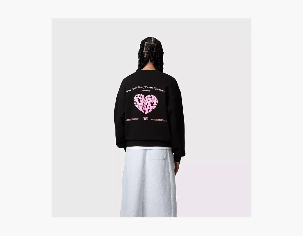 Carhartt WIP Productions Heart Sweatshirt Black Pink