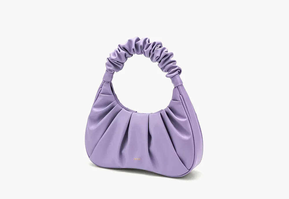 JW PEI Gabbi Ruched Hobo Handbag Purple