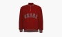 RHUDE Quarter Zip Varsity Jacket Vintage Red 