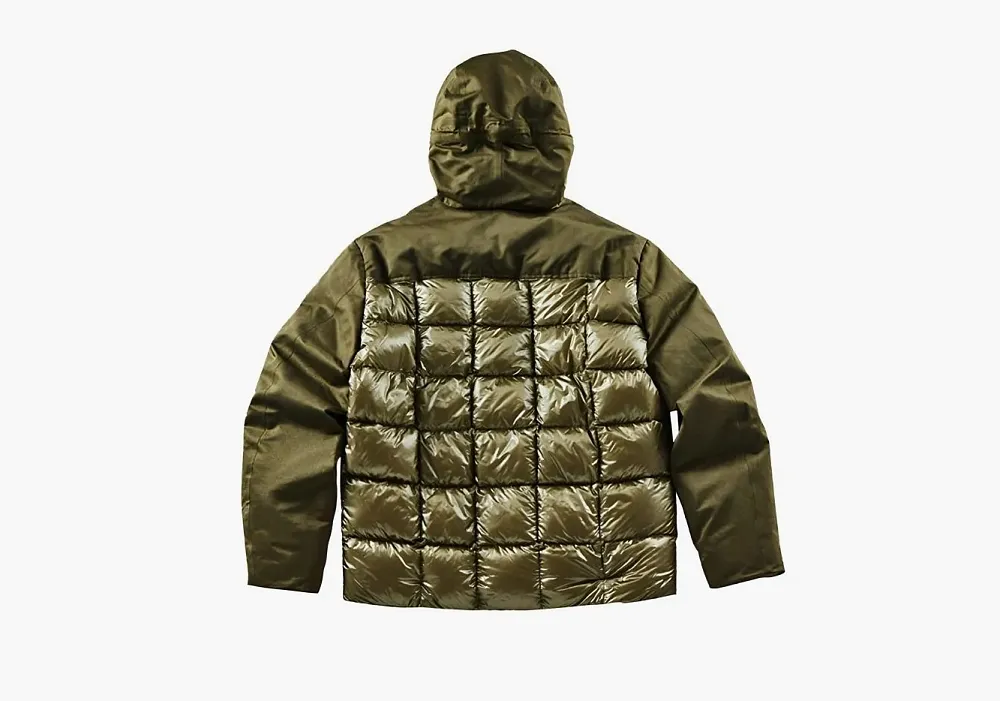 Spyder x C.P. Company AAC Spliced ​​Limited Edition Hooded Down Jacket Ivy Green