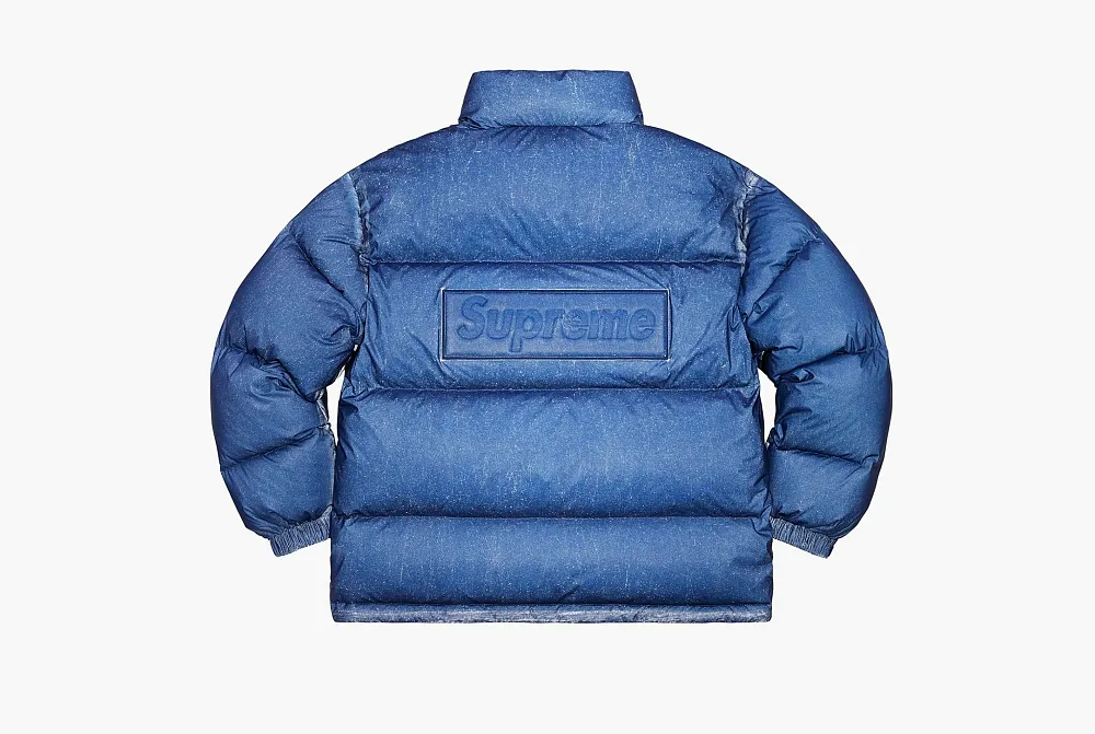 Supreme Reflective Speckled Down Puffer Jacket Royal