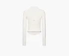 Alo Yoga Airbrush Corset Full Zip Jacket Ivory