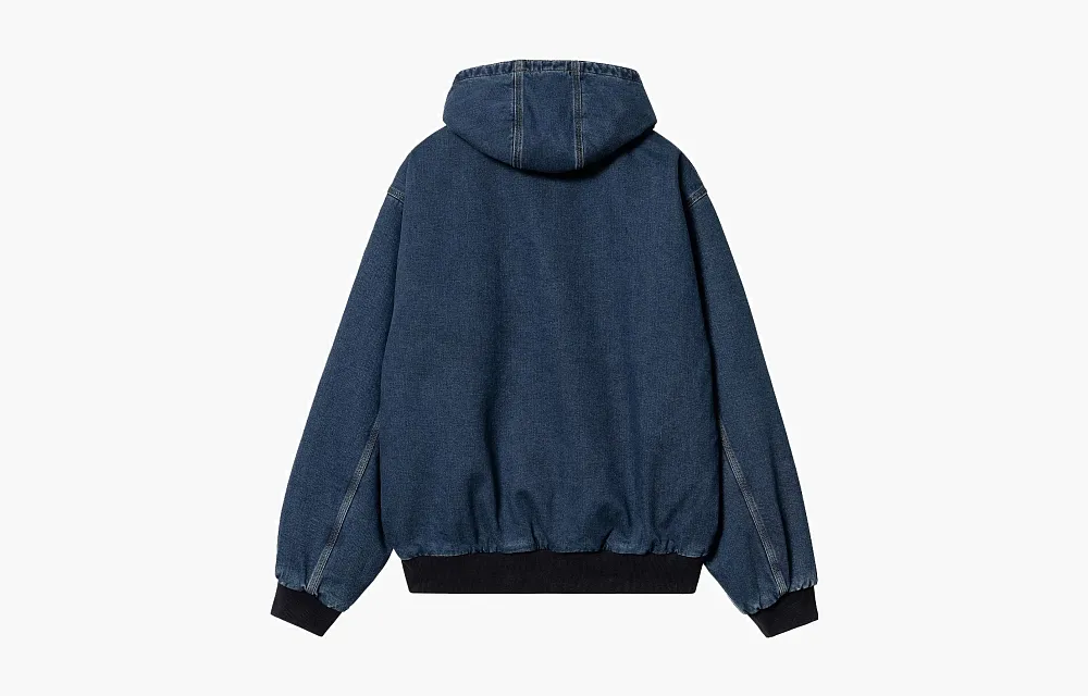 Carhartt WIP Active Jacket Hooded Blue Denim