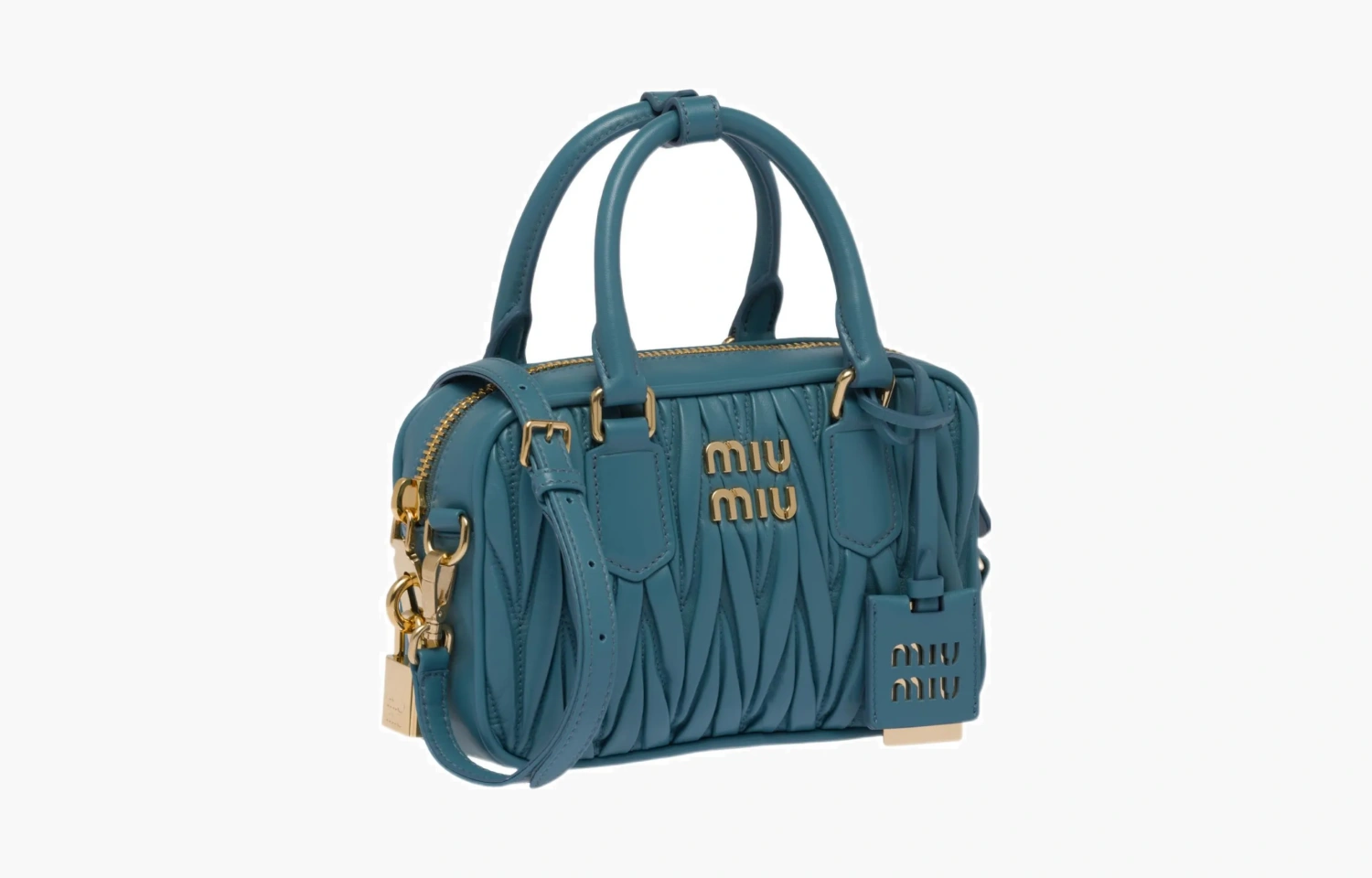 Miu Miu Matelassè Nappa "Blue" 