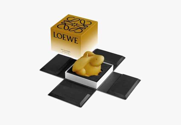 Loewe Rabbit Candle Dark Yellow Bunny 