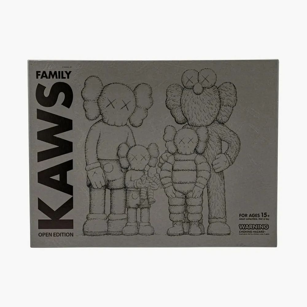 Kaws Family Vinyl Figures Brown Blue White