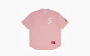 Supreme S Logo Baseball Henley Pink 