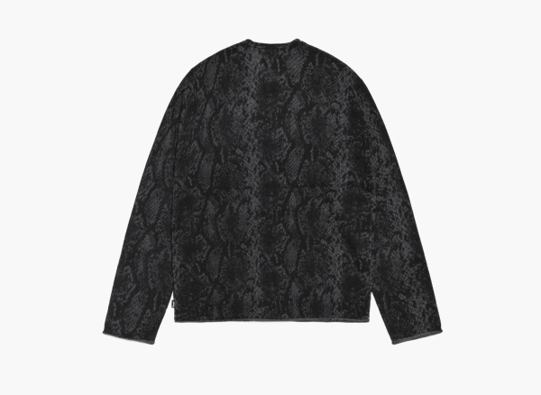Stussy Python Fine Wool Sweater Charcoal 