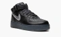 Air Force 1 Mid Black / Metallic Silver 