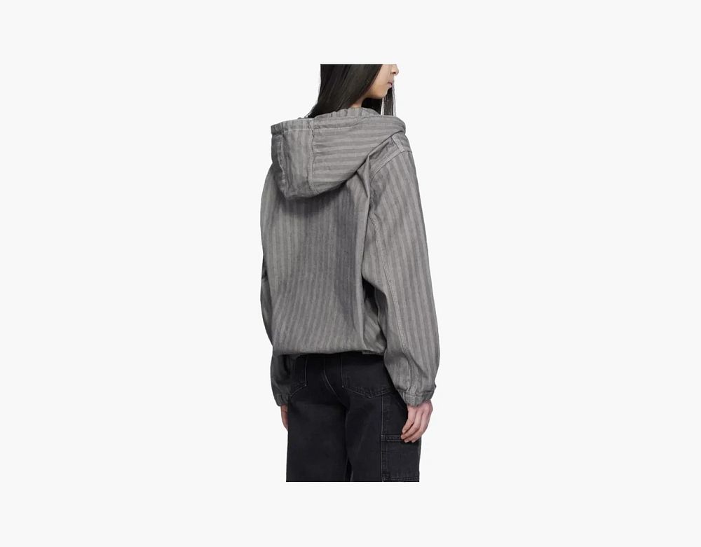 Carhartt WIP Menard Hooded Jacket Grey Herringbone