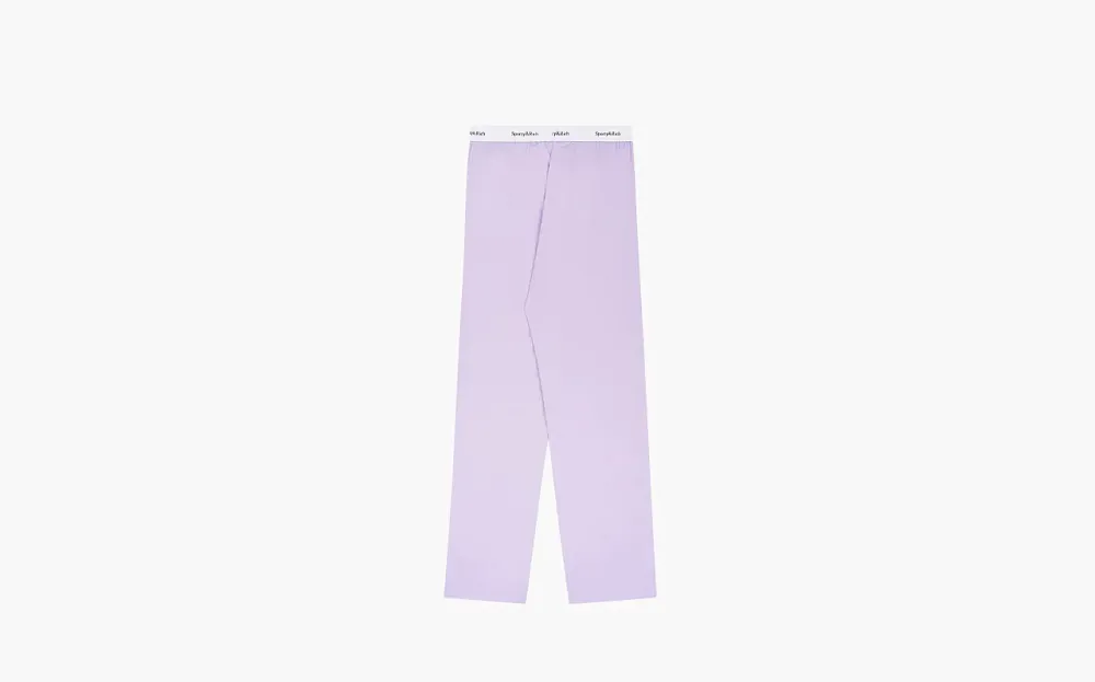 Sporty & Rich Serif Logo Pyjama Pants Lilac/White