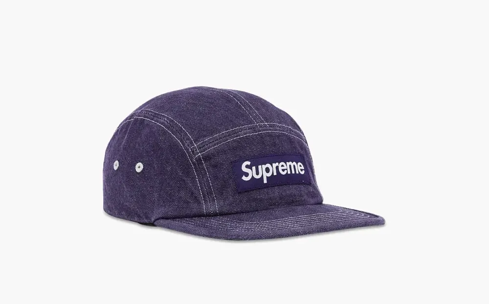 Supreme Denim Camp Cap Purple