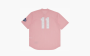 Supreme S Logo Baseball Henley "Pink" 